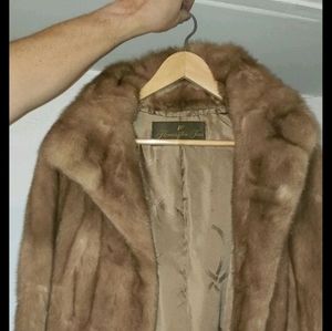Vintage Blonde Mink Flemington Furs Coat Jacket